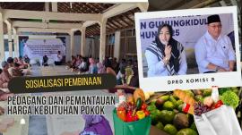 SOSIALISASI PEMBINAAN PEDAGANG DAN PEMANTAUAN HARGA KEBUTUHAN POKOK BERSAMA DPRD KOMISI B GUNUNGKIDU